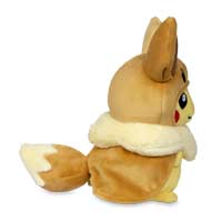 pikachu wearing eevee cape