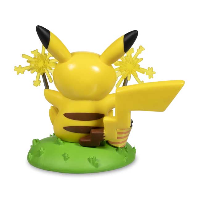 pokémon 25th celebration 8cm silver pikachu figure