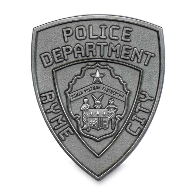 POKÉMON Detective Pikachu Ryme City Police Department Mini Badge Pin