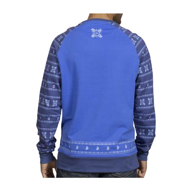 Dallas Cowboys Men's Crew Neck Sweatshirt Snowfall Holiday Ugly Sweater