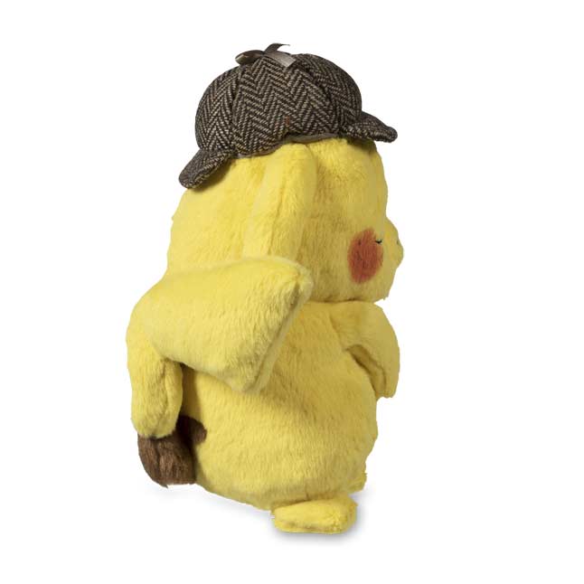 detective pikachu wrinkled face plush