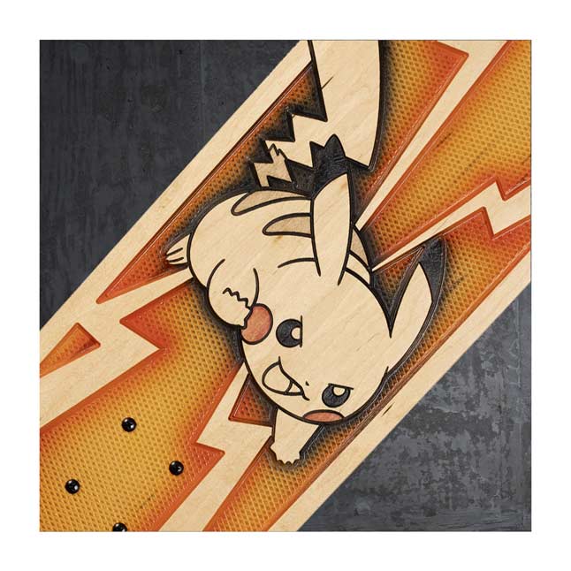 pokemon x bear walker pikachu 25th anniversary skateboard