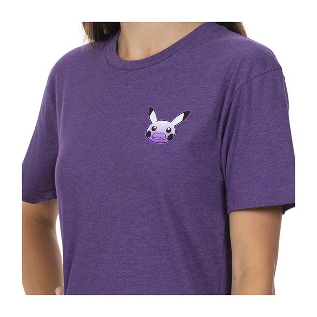 Download Startled Pikachu Heather Purple Relaxed Fit Crew Neck T ...