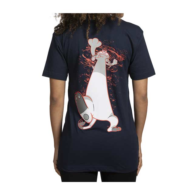 Download Gigantamax Meowth Navy Relaxed Fit Crew Neck T-Shirt ...