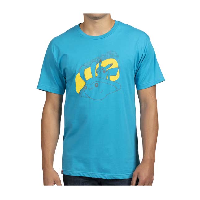 Download Pikachu & Mantyke Turquoise Relaxed Fit Crew Neck T-Shirt ...