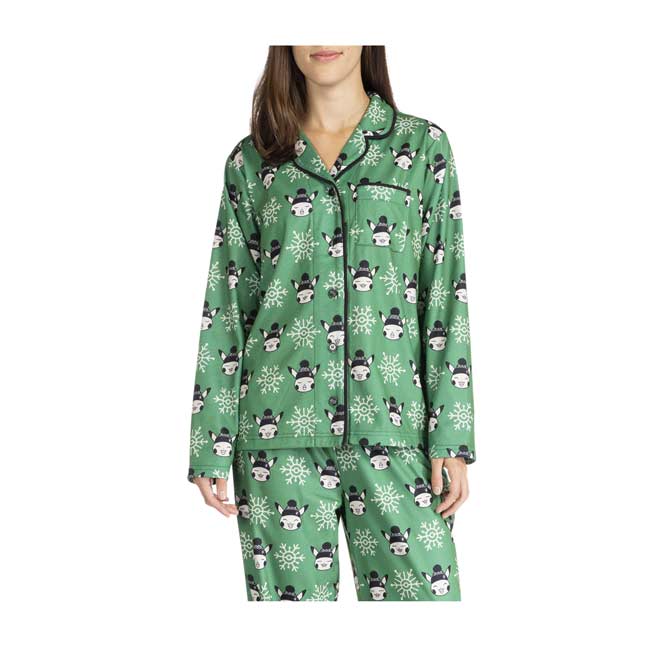 Aan het water Badkamer Ook Pikachu Snowflakes Flannel Button-Up Pajama Set - Women | Pokémon Center  Official Site