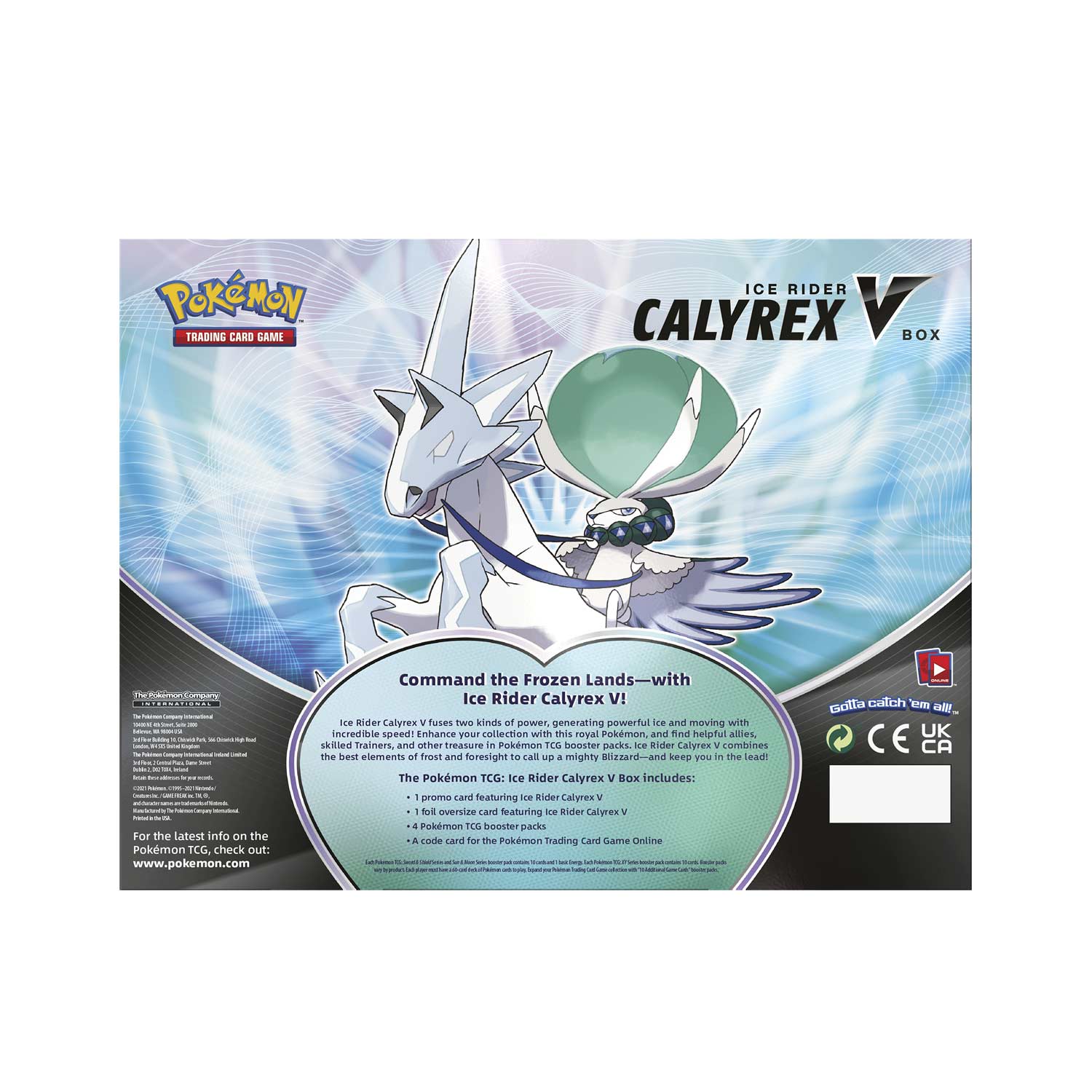 Pokemon Tcg Ice Rider Calyrex V Box Pokemon Center Uk Official Site