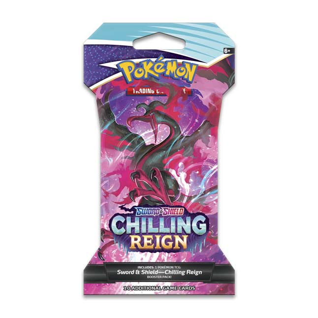 Pokémon Tcg Sword And Shield Chilling Reign Sleeved Booster Pack 10