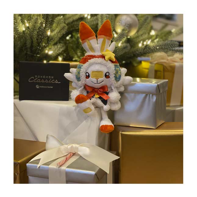 scorbunny pokémon winter carnival poké plush