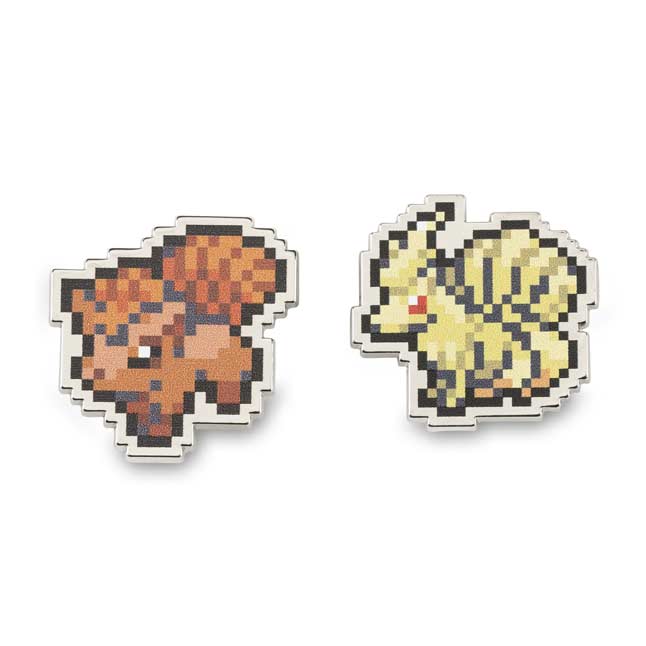 Vulpix And Ninetales Pokémon Pixel Pins 2 Pack Pokémon Center Canada Official Site