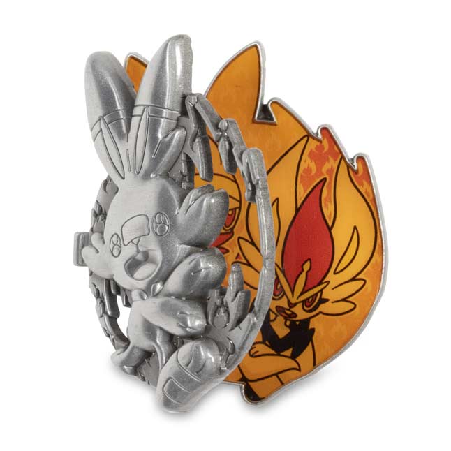 Scorbunny, Raboot & Cinderace Evolution Pokémon Pin | Pokémon Center ...