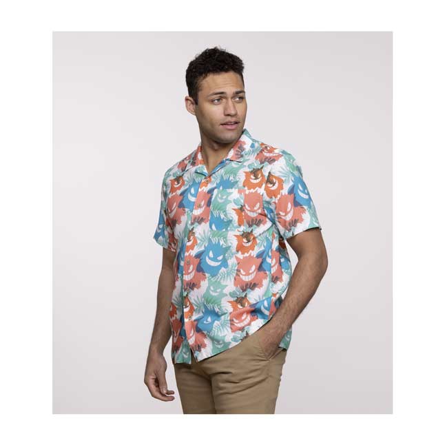 jurassic park button up shirt