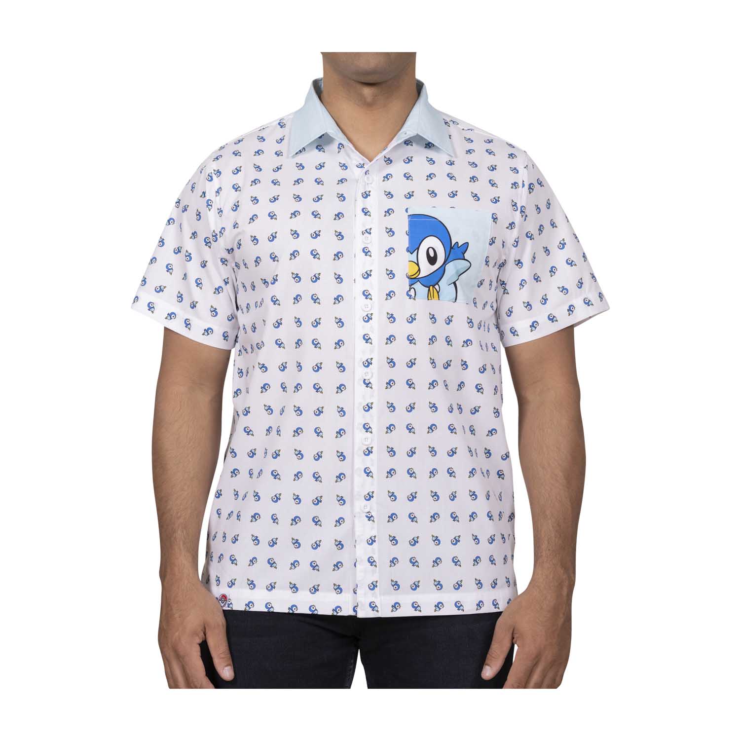 pokemon button down shirt