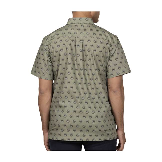 olive short sleeve button up