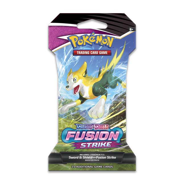 Pokemon Tcg Sword Shield Fusion Strike Sleeved Booster Pack 10 Cards Pokemon Center Uk Official Site