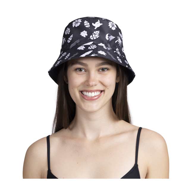 tropical bucket hat with string