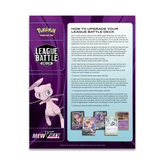 Pokémon Tcg Mew Vmax League Battle Deck Pokémon Center Official Site 