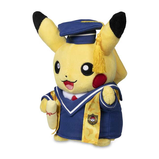 pokemon graduate pikachu plush