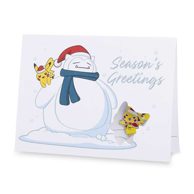 Together for the Holidays Pokémon Pin & Greeting Card | Pokémon Center ...