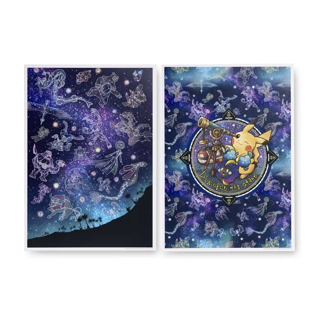 Look Upon The Stars Posters 2 Pack Pokemon Center Uk Official Site