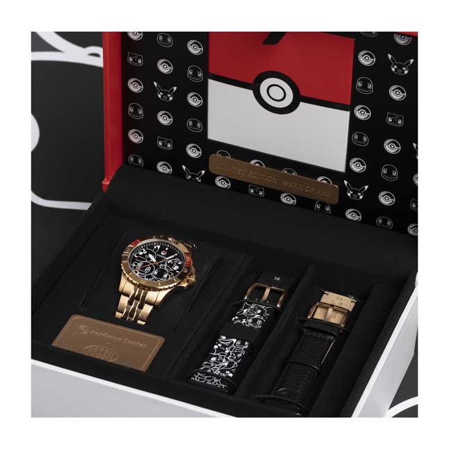 Pokémon Center × Fossil: Kanto First Partners Rose Gold Stainless Steel ...