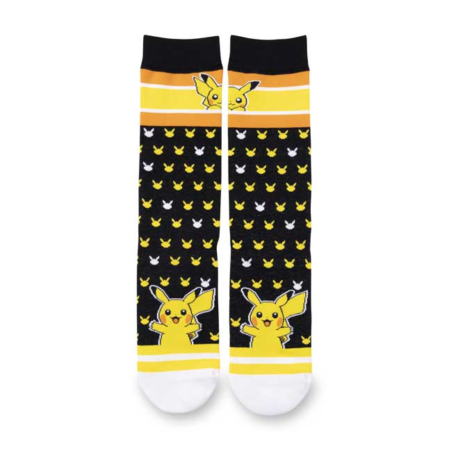 Pikachu Happiness Crew Socks (One Size-Adult) | Pokémon Center Official ...