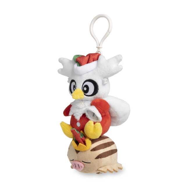 Delibird & Swinub Pokémon Holiday Workshop Plush Key Chain - 7 In ...