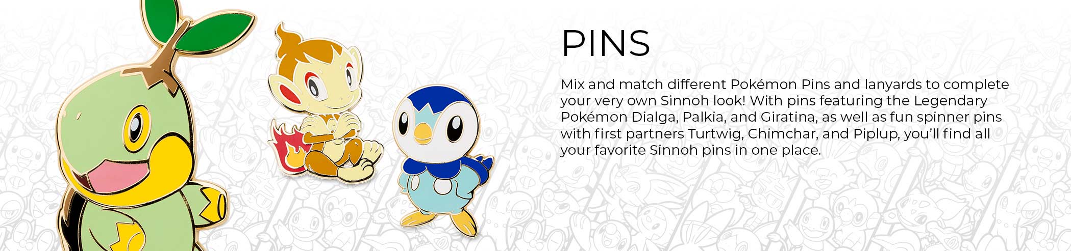  Pokémon Center: Dialga, Palkia and Giratina Pokémon Pins :  Clothing, Shoes & Jewelry