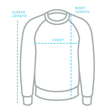 Sweatshirts Size Chart | Pokémon Center Official Site