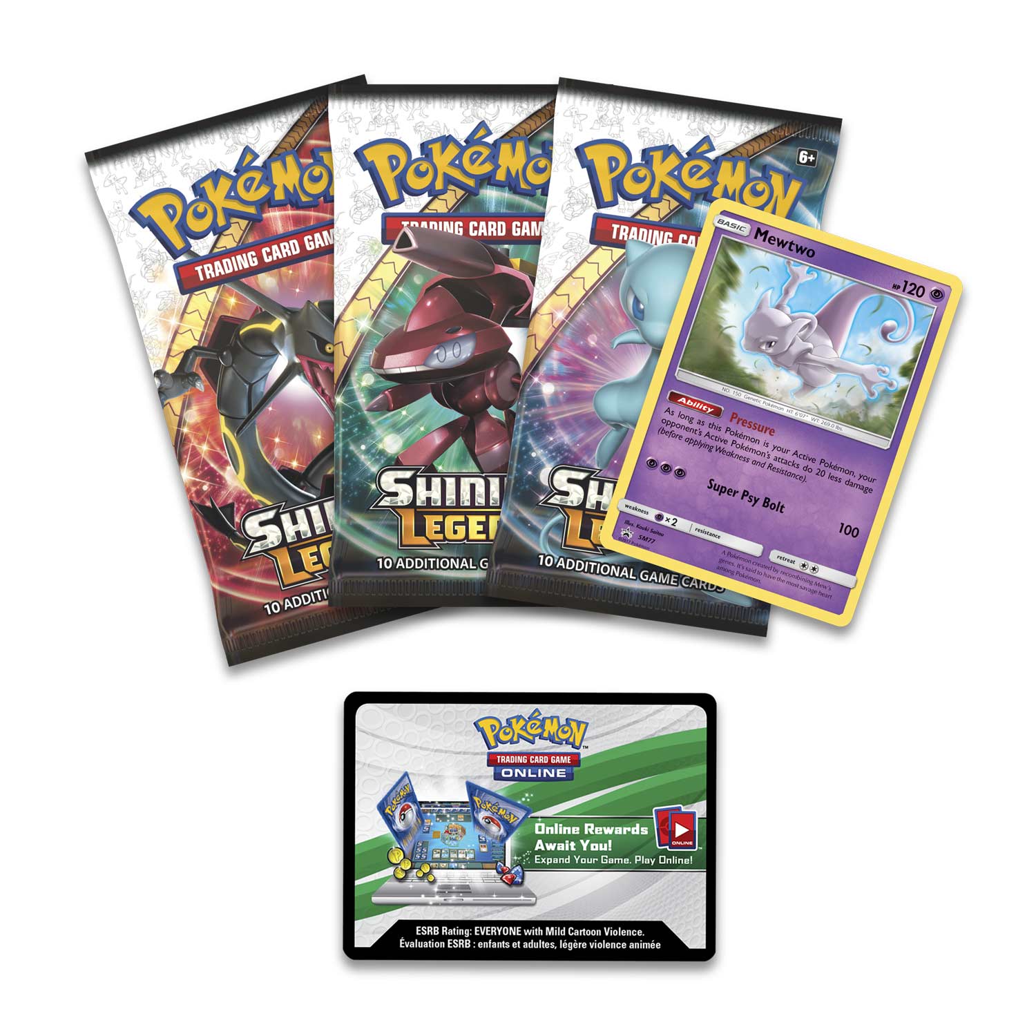 Pokémon TCG: Shining Legends Pin Collection—Mewtwo